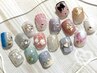 【フットジェル】選べる♪親指アート2本付き（他店オフ＆ケア込）