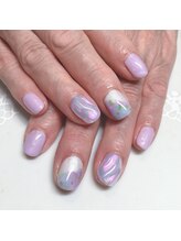 ネイルサロン マハロ 横浜四季の森フォレオ店(Nail Salon Mahalo)/アジサイ&うねうね盛り