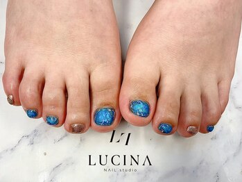 ネイルスタジオ ルキナ(LUCINA)/T-137 ニュアンスフットネイル