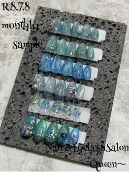 クイーン(Queen)/トレンド定額ネイルデザイン