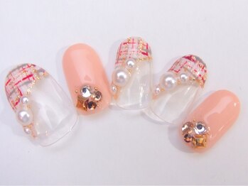 ネイルサロン ドレリッチ 大宮店(drerich)/【6990】ツイード柄