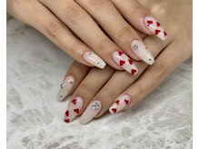 パーミル アイ アンド ネイル クマモト(permille ‰ eye&nail Kumamoto)/ハートネイル