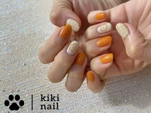 キキネイル 溝の口(kikinail)/5.6月定額A／お花ネイル