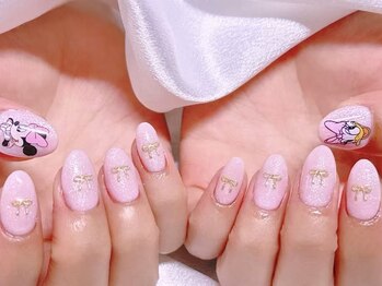 エムズ ネイルサロン(M2)/リボン推しキャラネイル