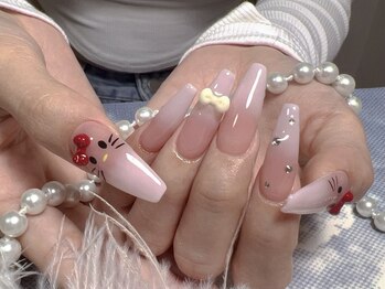 モアネイル 新宿/ワンホンネイル/持ち込み/新宿