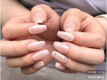 ファストネイル 府中ル・シーニュ店(FAST NAIL)/ミラー×ホログラムネイル