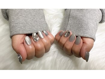 テテ ネイル(Tete..nail)/グレーマグネット
