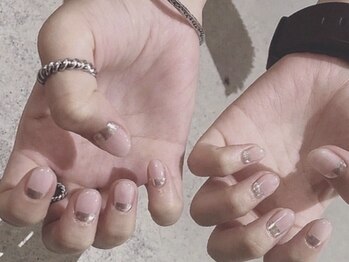 ドレス(Dress nail＆eyelash Lolonois)/シンプルミラーネイルフィルイン