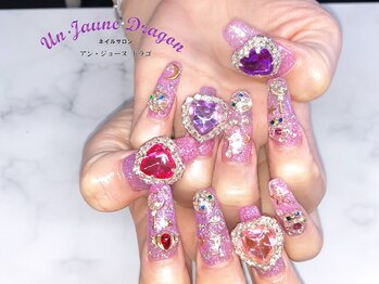 アン ジョーヌドラゴ/【ロングネイル】ゴテゴテネイル