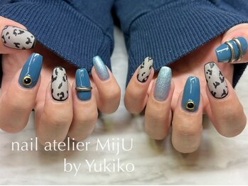 ネイル アトリエ ミジュ(nail atelier MijU)/レオパードネイル