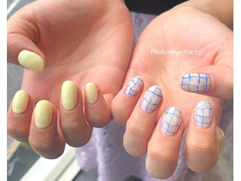プルースラウンジ トウキョウ(Plus Lounge TOKYO)/チェック×イエローワンカラー♪