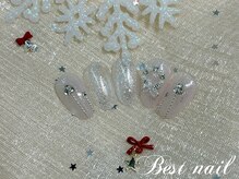 Best Nail 銀座店【ワンホンネイル・スカルプ・パラジェル・上品ジェルネイル】/クリスマス定額デザイン