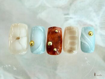 アイネイルズ 横浜WEST店(I-nails)/シンプルy2k海外ギャル¥10480