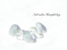 ネイルサロン ハートフルキー(Heartful key)/フラマグ×シェル¥10500