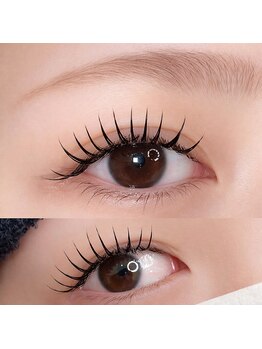 フローランズ(FLORANZ)の写真/ボリュームUPならお任せ！ダブルフラットラッシュとバインドロックで理想のぱっちりeyeを演出☆[LED]
