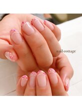 ネイルコテージ(Nail cottage)/押し花フレンチ