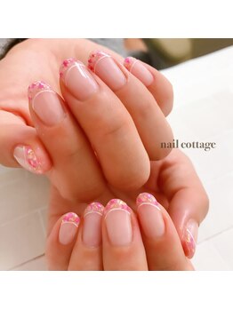 ネイルコテージ(Nail cottage)/押し花フレンチ