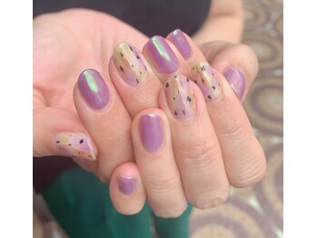 ネイルサロン リスタ(Rista)/オーロラ パープル ぶどう
