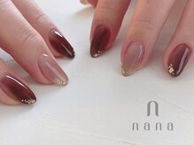 ナナ 白金高輪(nana)/秋冬 ボルドー ゴールドラメ