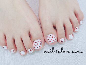 サク(saku)/フット/ハートネイル 