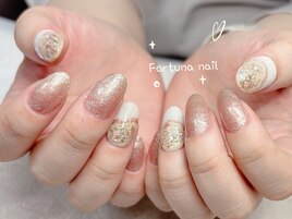 和装にも宝石ニュアンスネイル
