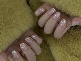 氷ストーンネイル　キラキラ