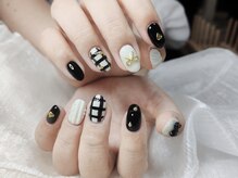 アイゴネイル 錦糸町(Aigoネイル)/チェックネイル☆リボン/錦糸町