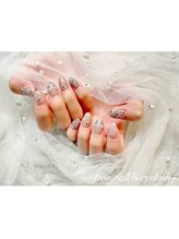 フロムネイルアンドアイラッシュ 神戸三宮(from nail&eyelash)/tweed nail/韓国ワンホン/定額