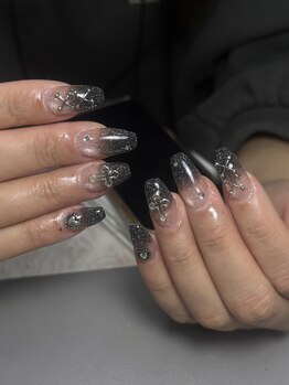 シーシー ネイル アンド アイラッシュ(CeCe Nail&eyelash)/チップ長さだし持ち込みデザイン