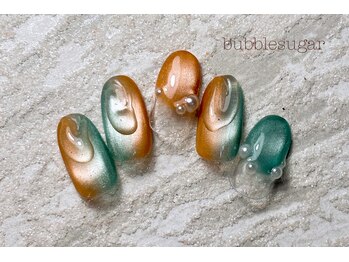 バブル シュガー バイ ネイルクローネ(bubble sugar by.nail crone)/個性マグニュアンスネイル