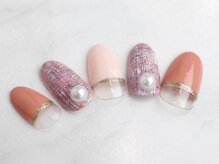 ネイリス(NAILISS)/ツイード/ピンク/テラコッタ/冬