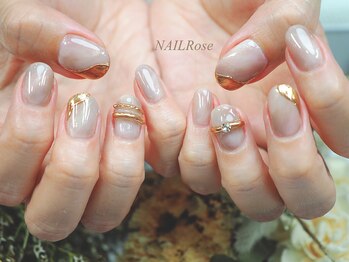 ネイルローズ(NAIL Rose)/初回¥7990天然石ミラー
