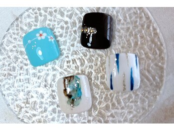 【フット】選べる親指アート