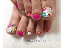 ポップンフラワーネイル