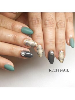 レッシュネイル サロンアンドスクール(RECH NAIL salon&school)/定番☆チェック柄