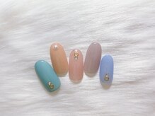 モンスリールネイル(Mon sourire nail)/【ハンド】定額アート7980円