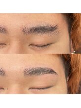 プリマアンジュ 中目黒店(PRIMA ange)/<ハリウッドブロウ>before&after