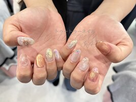 夏のニュアンスネイル