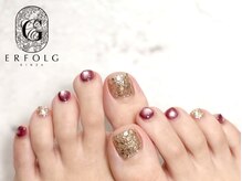 エアフォルクギンザ 横浜店(ERFOLG GINZA)/秋カラーでフットネイル