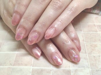 ネイルミュージアム(Nail Museum)/【お客様ネイル】桜ネイル
