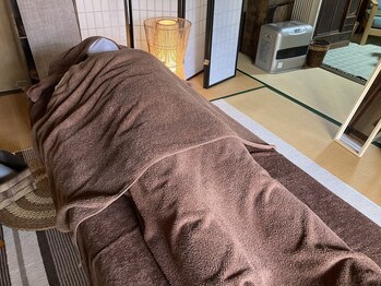 たにあん/スマホ見過ぎで腕、背中が凝り