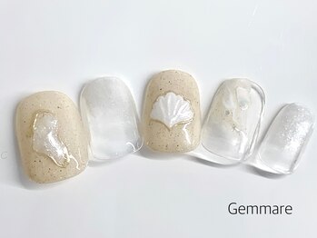 貝殻アートネイル