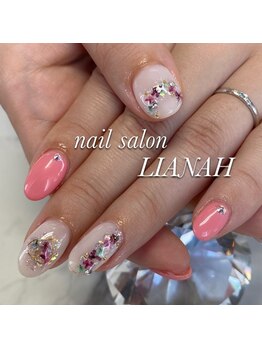 リアンナ アンド アイシンスタジオ &nbsp;甲府店(LIANAH&EYE SSIN STUDIO)/押し花ネイル