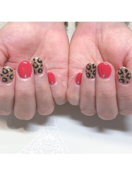 ネイルサロン マハロ 横浜四季の森フォレオ店(Nail Salon Mahalo)/レオパードネイル