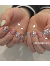 エヌーク バイ ブラウン(enurk by Brown)/花柄のシンプルアートネイル★