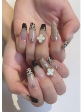 ネイルサロン エフ(ef)/レオパードフレンチ