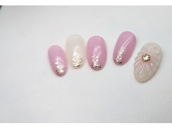 サカスネイル(sacasu.nail)/アートコース/ぷっくりお花