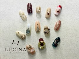 c-126 クリスマスアートネイル