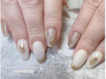 ハイネイル 池袋(Hi nail)/オシャレ乳白色ニュアンスネイル