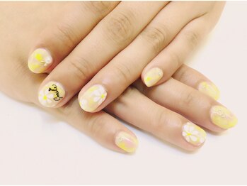 ネイルサロン ジュネイル(NAIL SALON JUNAIL)/イエロータイダイ フラワー